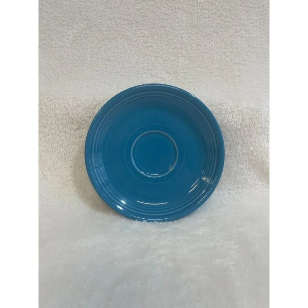 Homer Laughlin‎ China Co Fiestaware Peacock Blue Saucer Only Round Lead Free